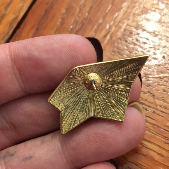 🎁GIFT🎁 Vintage MONET gold fan earrings - Picture 7 of 11